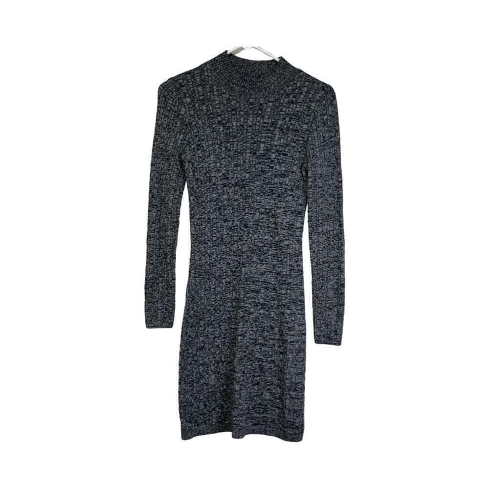 Abercrombie & Fitch Women's Black Ribbed Bodycon Sweater Dress Size S